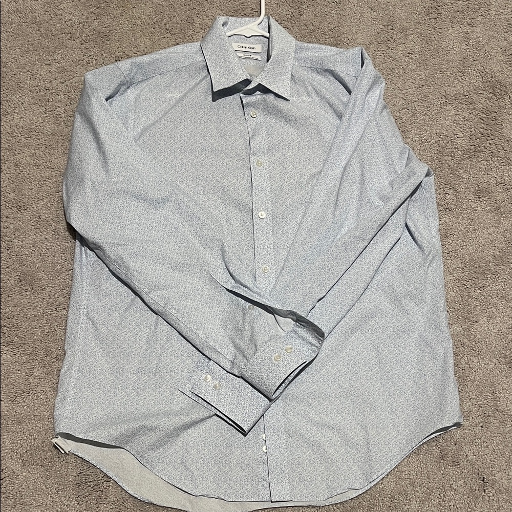 Men’s- Calvin Klein Light Blue Button Down Shirt